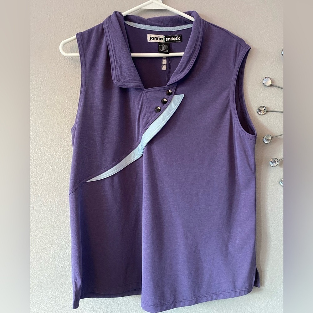 Jamie Sadock | asymmetrical lightweight sleeveless top  XL